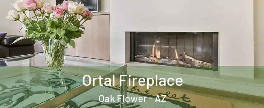 Ortal Fireplace Oak Flower - AZ